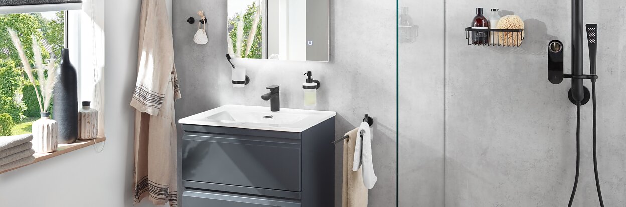 PRO 020 BLACK Großmilieu kleines Bad
