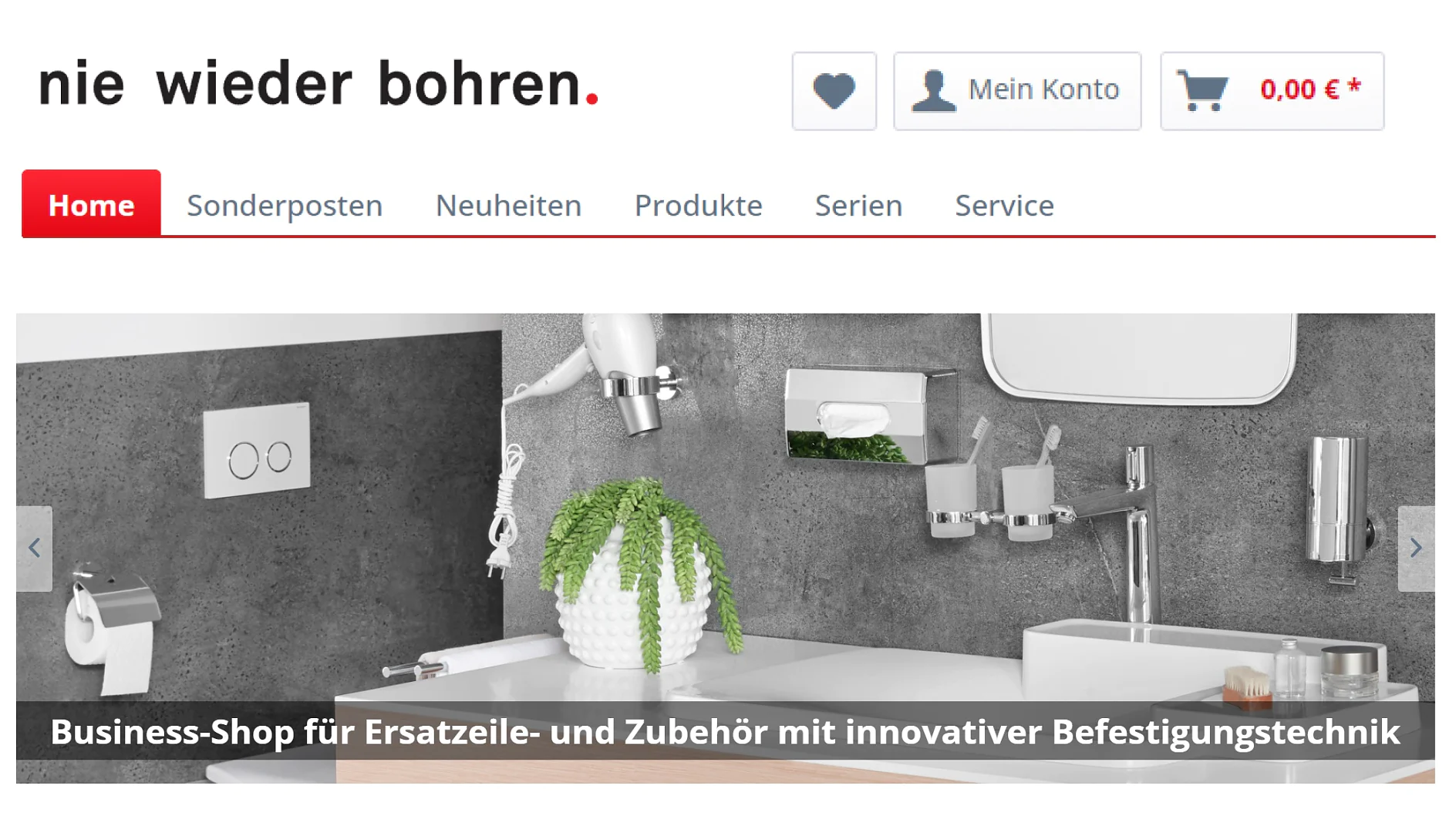 niewiederbohren. Business-Shop